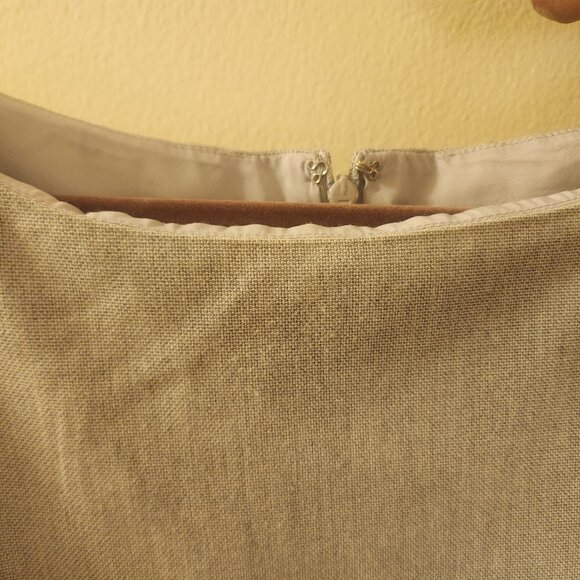 Banana Republic Dress with Layered Sleeves Light Gray Long Women's Size 18 - Picture 6 of 10